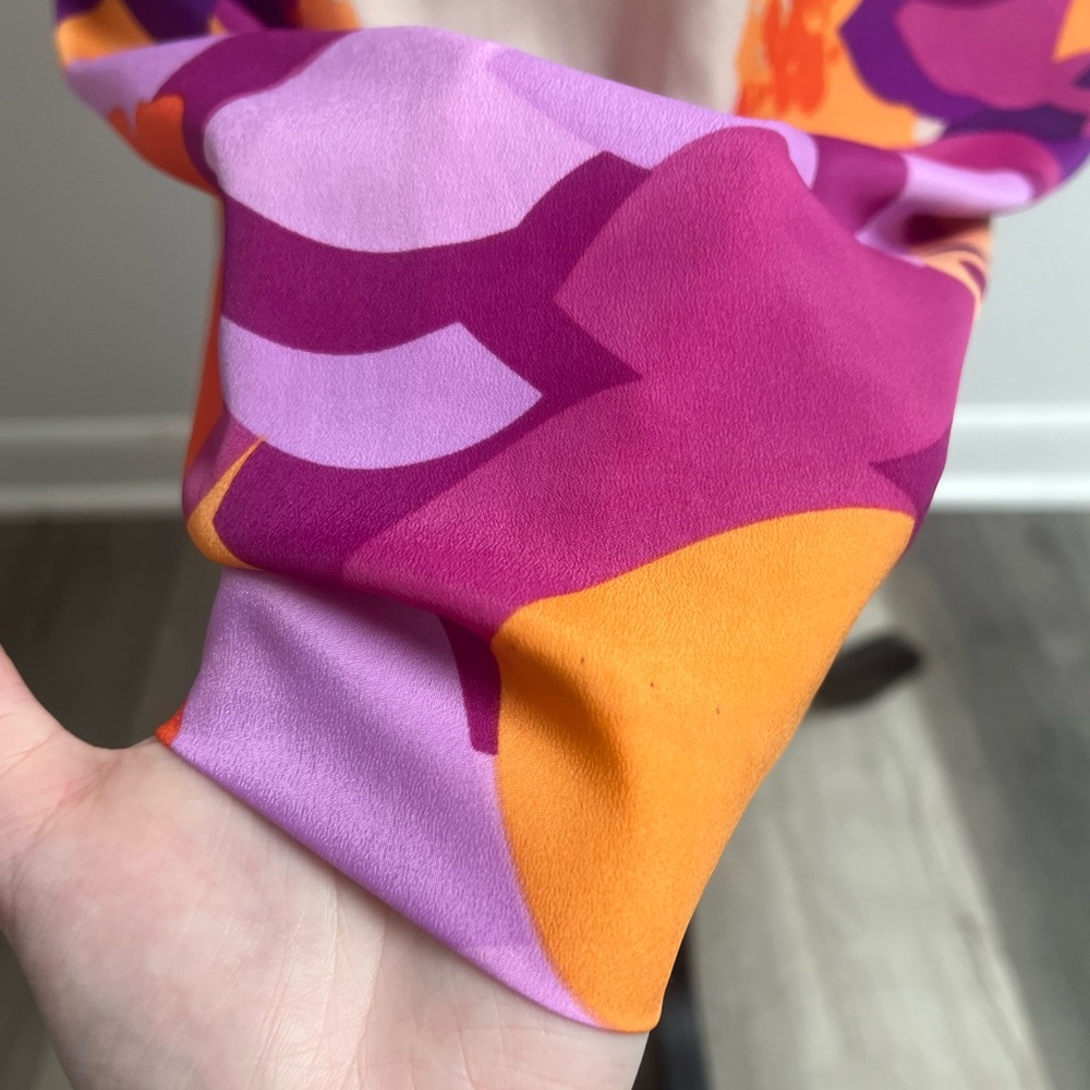 Colorful Sheer Top Cocktail Dress - Picture 11 of 15